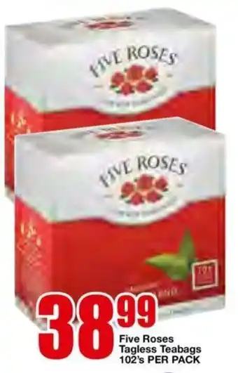 OK Foods Five Roses Tagless Teabags 102's offer