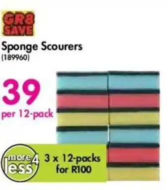 Makro Sponge Scourers 12-pack offer