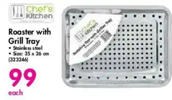 Makro Chef's Kitchen Roaster with Grill Tray 35x26cm offer