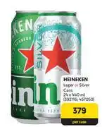 Heineken Lager Or Silver Cans-24 x 440ml Per Case