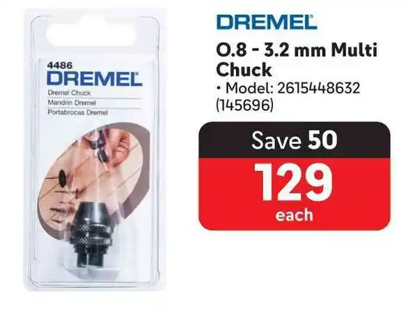 Makro DREMEL 0.8-3.2 mm Multi Chuck offer