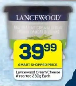 Pick n Pay Hypermarket Lancewood Cream Cheese Assorted 230g Each offer