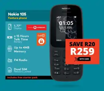 Checkers Nokia 105 offer