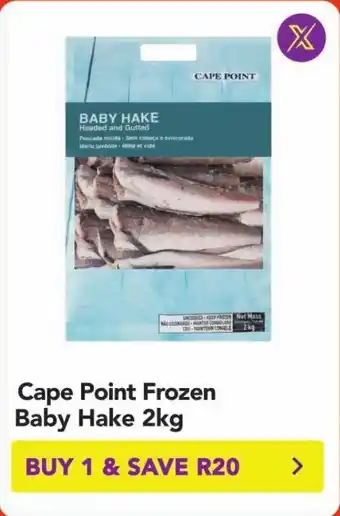 Shoprite Cape Point Frozen Baby Hake 2kg offer