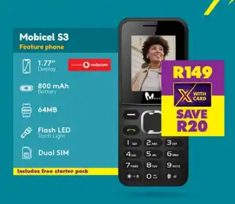 Shoprite Mobicel S3 Feature phone offer