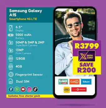 Samsung Galaxy A15 Smartphone 4G LTE