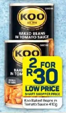 Pick n Pay Hypermarket Koo Baked Beans in Tomato Sauce 410g offer