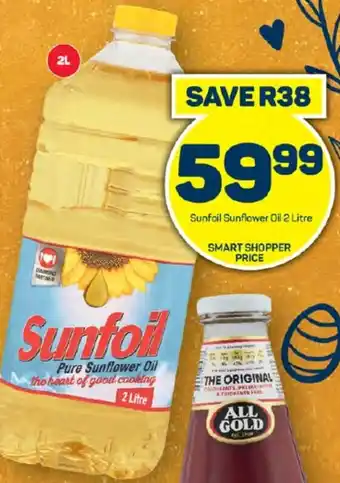 Pick n Pay Hypermarket Sunfoil Sunflower Oil 2 Litre offer