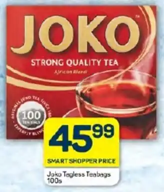 Joko Tagless Teabags 100s