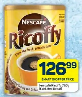Pick n Pay Hypermarket Nescafe Ricoffy 750g (Excludes Decaf) offer