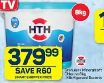Pick n Pay Hypermarket HTH Granular+ Mineralsoft Chlorine 8kg offer