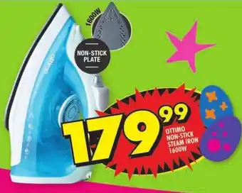 Shoprite OTTIMO NON-STICK STEAM IRON 1600W offer