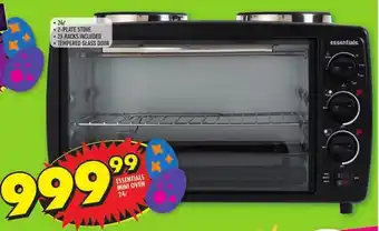 Shoprite ESSENTIALS MINI OVEN 24L offer