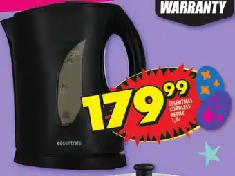 Shoprite ESSENTIALS CORDLESS KETTLE 1,7L offer