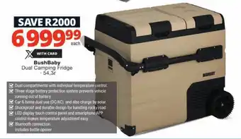 Checkers BushBaby Dual Camping Fridge offer