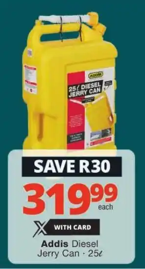 Checkers Addis Diesel Jerry Can 25L offer