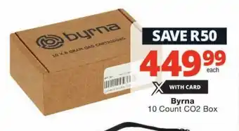 Checkers Byrna 10 Count CO2 Box offer