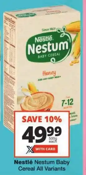 Checkers Nestlé Nestum Baby Cereal All Variants offer