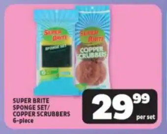 Usave SUPER BRITE SPONGE SET/ COPPER SCRUBBERS 6-piece offer