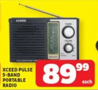 Usave XCEED PULSE 5-BAND PORTABLE RADIO offer