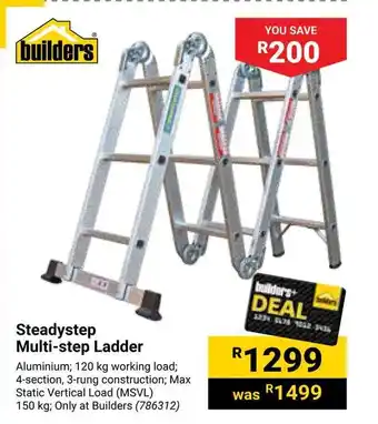 Builders Warehouse Steadystep Multi-step Ladder offer