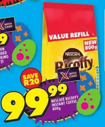 Shoprite NESCAFÉ RICOFFY INSTANT COFFEE 800g offer