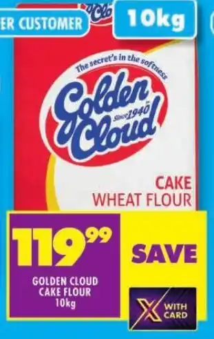 Shoprite GOLDEN CLOUD CAKE FLOUR 10kg offer