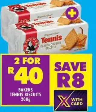 Shoprite BAKERS TENNIS BISCUITS 200g offer