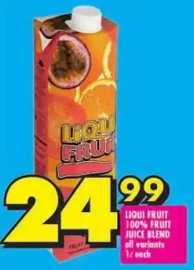 Shoprite LIQUI FRUIT 100% FRUIT JUICE BLEND offer