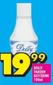 Shoprite DOLLY VARDEN GLYCERINE 100ml offer