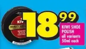 Shoprite KIWI SHOE POLISH all variants 50ml each offer