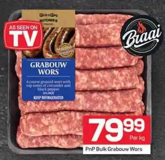 Pick n Pay PnP Bulk Grabouw Wors offer