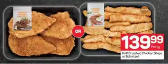 Pick n Pay PnP Crumbed Chicken Strips or Schnitzel offer