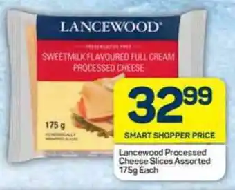 Pick n Pay Lancewood Processed Cheese Slices Assorted 175g Each offer