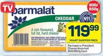 Pick n Pay Parmalat or Président Cheese Assorted 800/850g Each offer