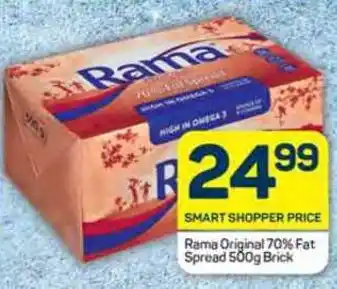 Pick n Pay Rama Original 70% Fat Spread 500g Brick offer