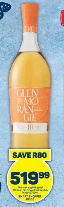 Pick n Pay Glenmorangie Original 10-Year-Old Single Malt Scotch Whisky 750ml offer