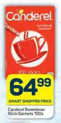 Pick n Pay Canderel Sweetener Stick Sachets 100s offer