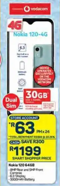 Pick n Pay Nokia 120 64GB offer