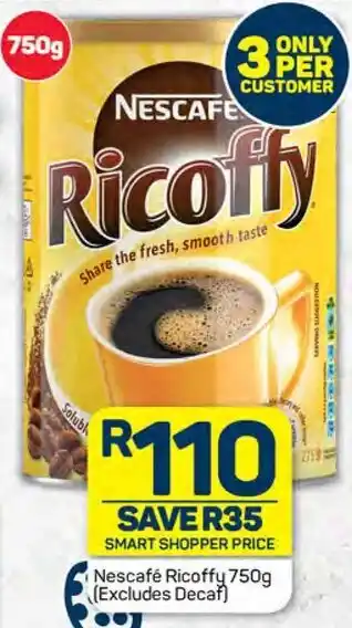 Pick n Pay Nescafé Ricoffy 750g (Excludes Decaf) offer