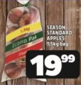 Usave SEASON STANDARD APPLES 1,5kg bag offer