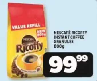 Usave NESCAFÉ RICOFFY INSTANT COFFEE GRANULES 800g offer