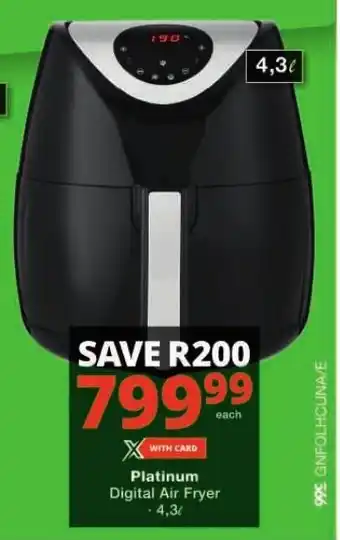 Checkers Platinum Digital Air Fryer offer