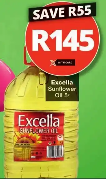 Checkers Excella Sunflower Oil 5L offer