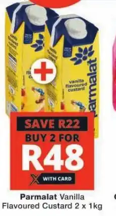 Checkers Parmalat Vanilla Flavoured Custard 2 x 1kg offer