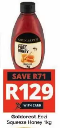 Checkers Goldcrest Eezi Squeeze Honey 1kg offer