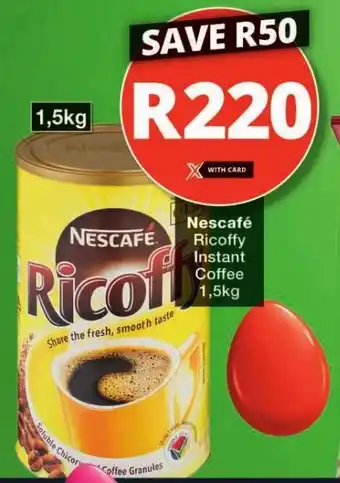 Checkers Nescafé Ricoffy Instant Coffee 1,5kg offer