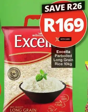 Checkers Excella Parboiled Long Grain Rice 10kg offer