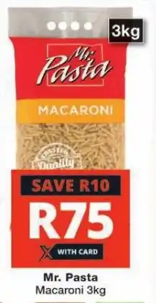 Checkers Mr. Pasta Macaroni 3kg offer