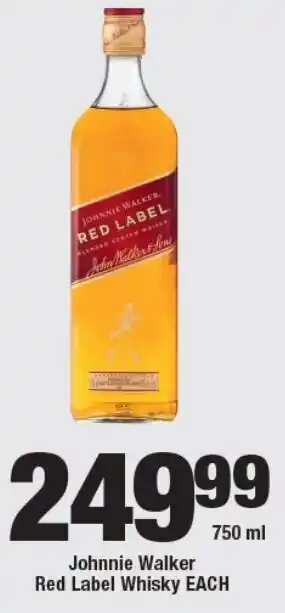 OK Liquor Johnnie Walker Red Label Whisky offer